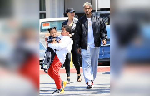 amber rose photos weeks before breakup all smiles baby daddy ae alexander son slash cheated women r