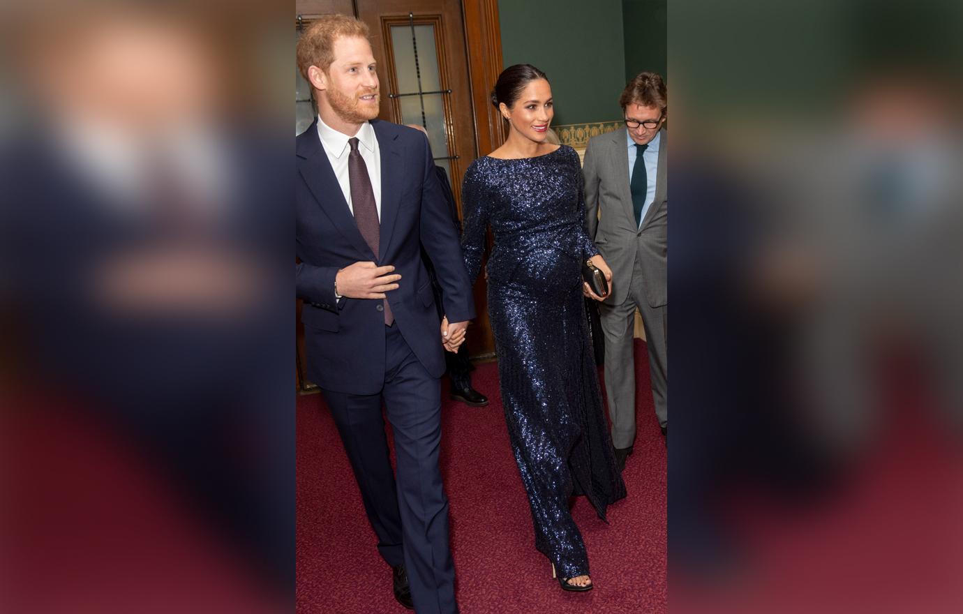 Pregnant Meghan Markle Sparkles Before Special Charity Performance Of Cirque Du Soleil