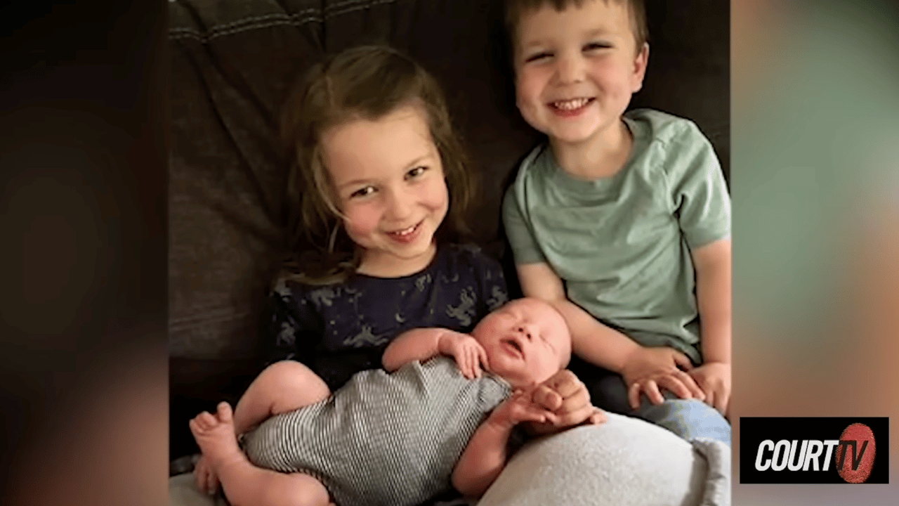 The three children were found in the family's basement.