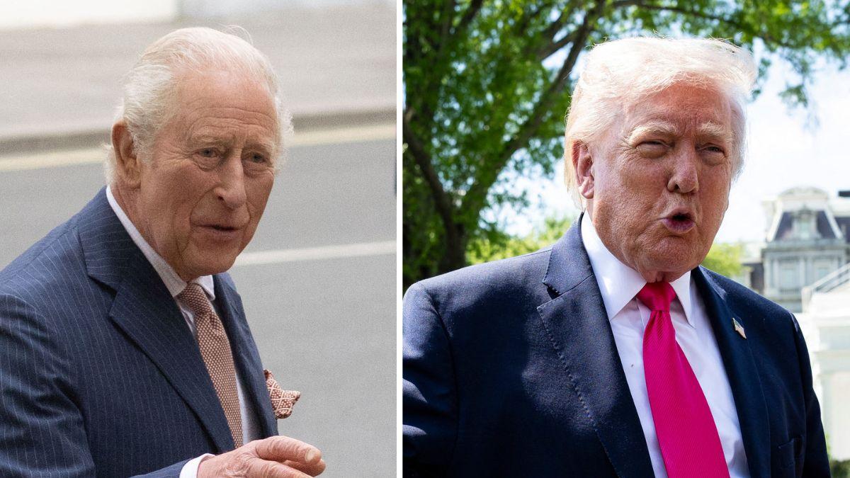 Photo of King Charles and Donald Trump