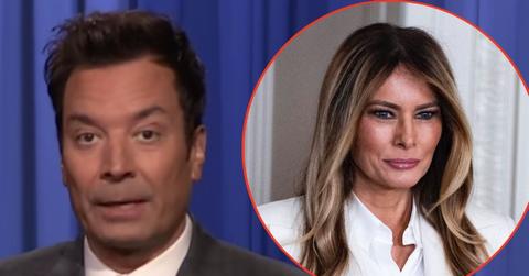 Photo of Jimmy Fallon and Melania Trump