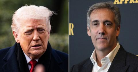 split image of Donald Trump and Michael Cohen