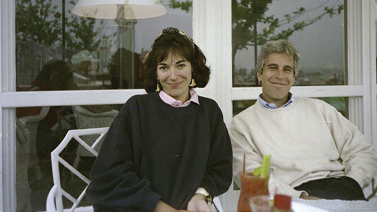 A photo of Ghislaine Maxwell and Jeffrey Epstein