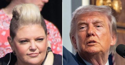 picture of Natalie Maines and Donald Trump