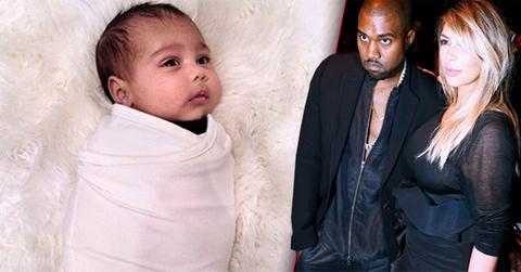 //north west new baby pic kim kardashian kanye west wide