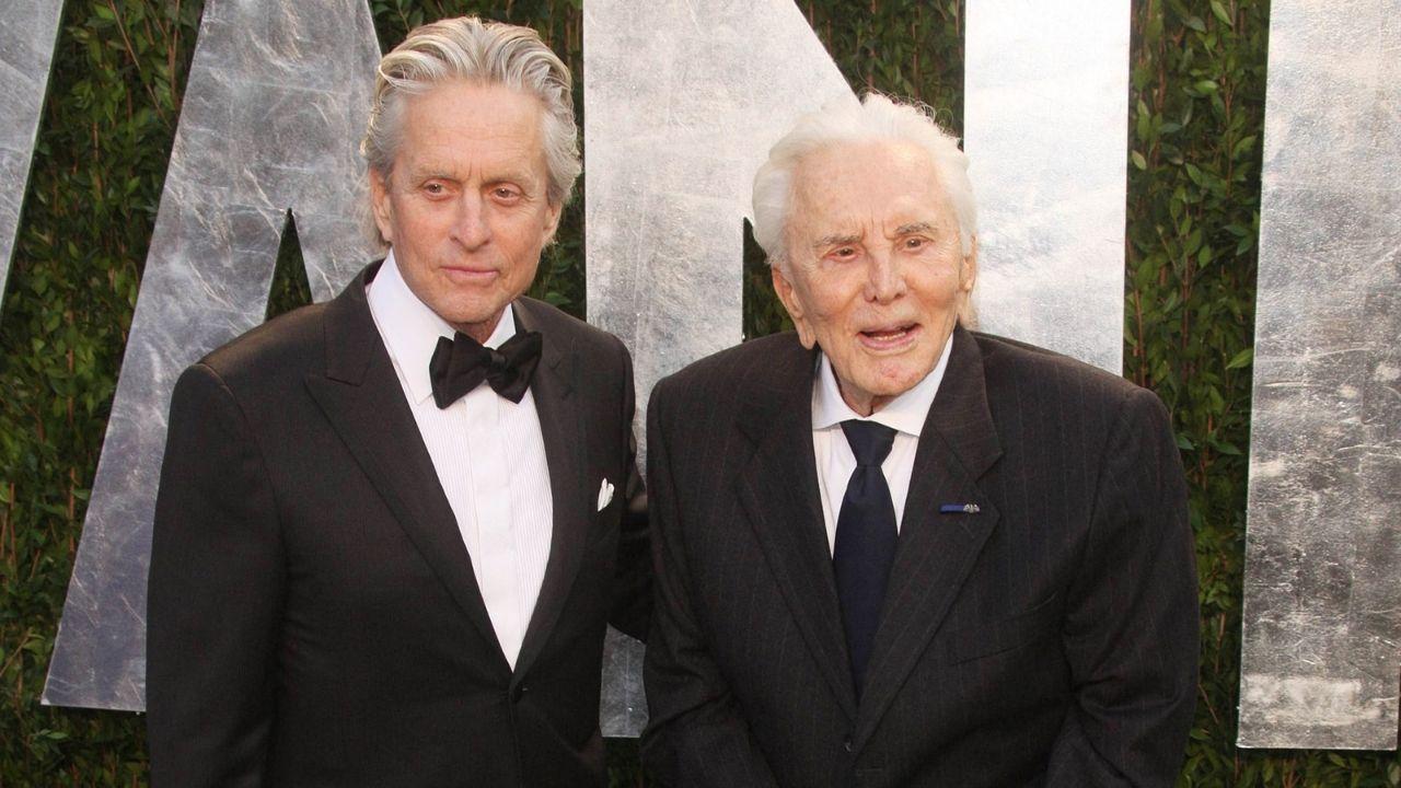 Photo of Kirk and Michael Douglas