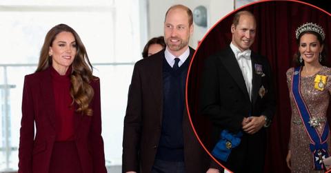 Photo of Prince William and Catherine, Princess of Wales and their wax figures