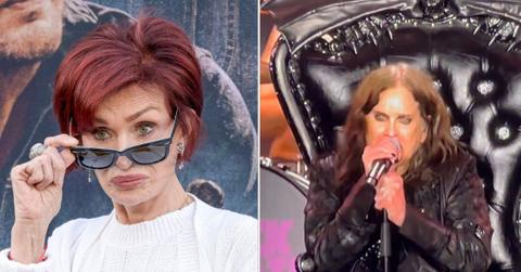 Composite photo of Sharon and Ozzy Osbourne