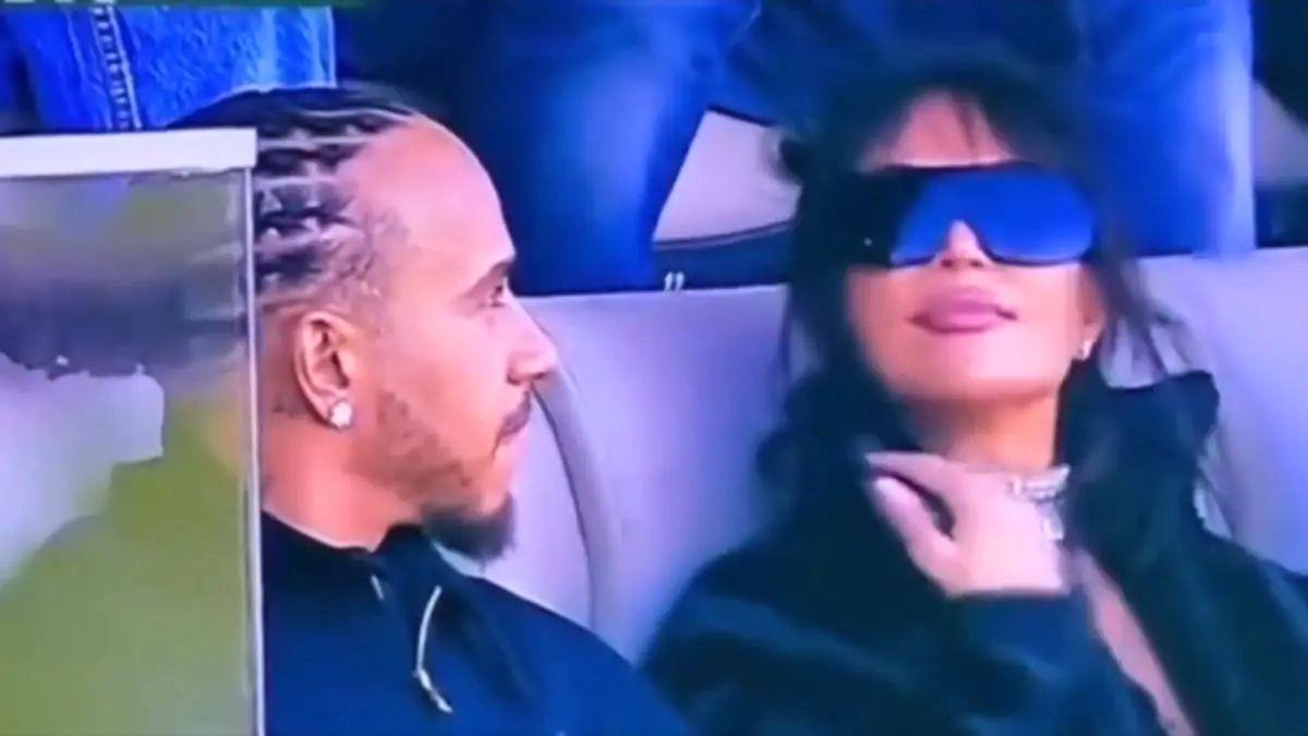 Photo of Kim Kardashian and Lewis Hamilton