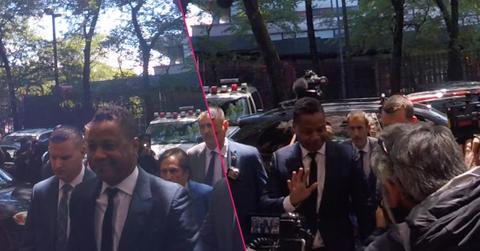 Cuba Gooding Jr. Surrenders Himself while wearing a blue suit To the NYPD On Groping Allegations.