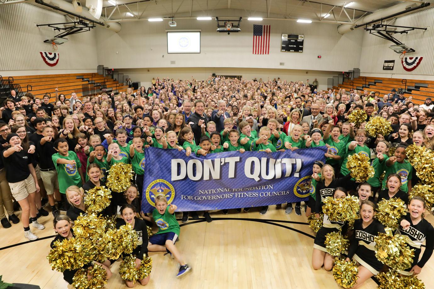 Middle School in Neosho, Missouri with Governor Mike Parson.