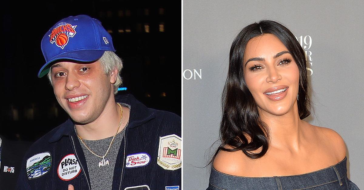 pete davidson caught leaving kim kardashians new york hotel room date kanye west