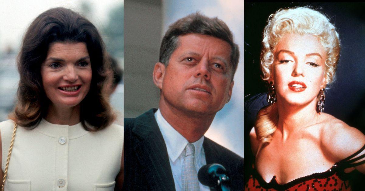 photo of Jackie Kennedy, JFK and Marilyn Monrie