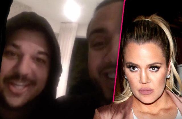 Slimmer Looking Rob Kardashian Hangs Out With Sister Khloe S Ex French