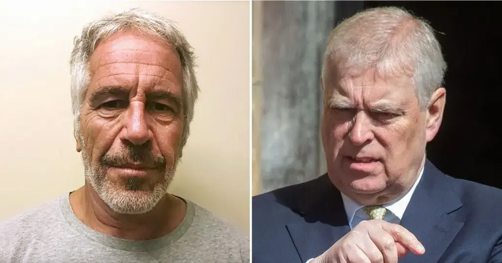 Composite photo of Prince Andrew and Jeffrey Epstein