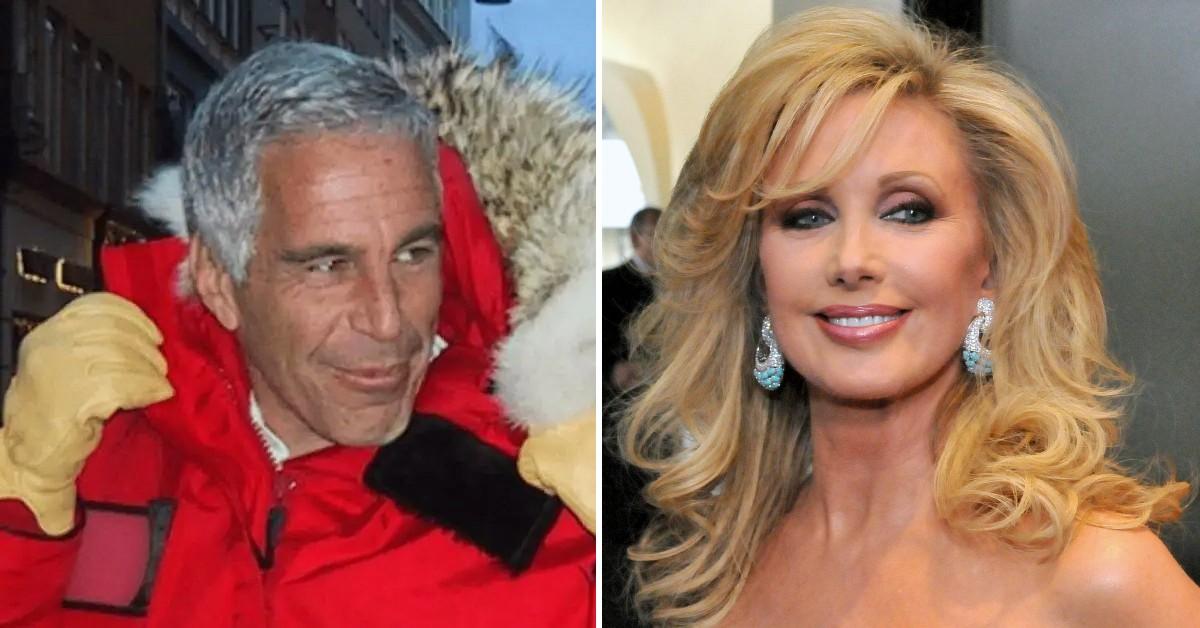 Photo of Jeffrey Epstein, Morgan Fairchild