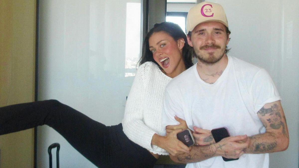 Photo of Brooklyn Beckham and Nicola Petlz