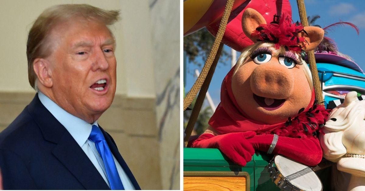 photo of donald trump and miss piggy