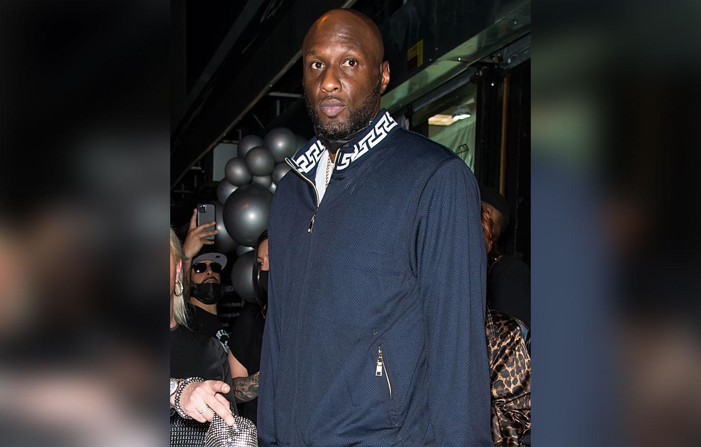 lamar odom celebrity boxing first appearance photos ex girlfriend  child support