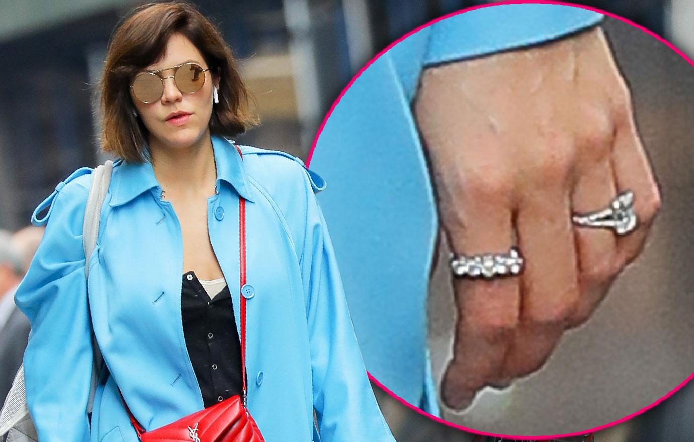 Katharine McPhee Flashes Engagement Ring While Walking Dog