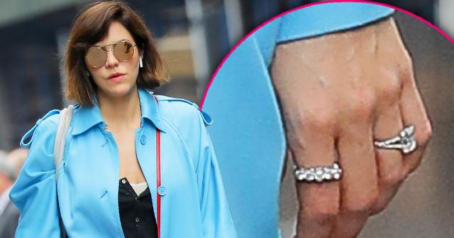 Katharine McPhee Flashes Engagement Ring While Walking Dog