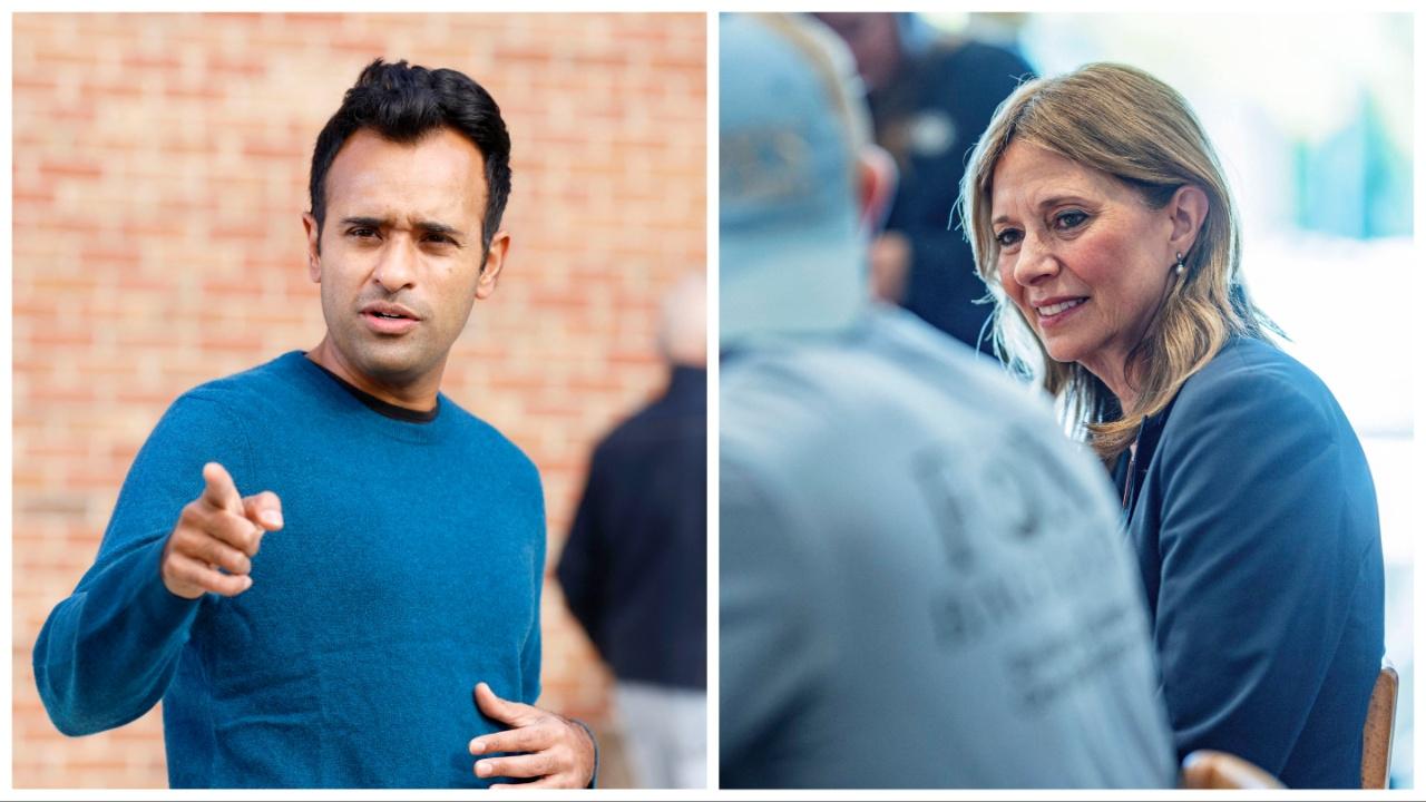 Vivek Ramaswamy and Amy Acton
