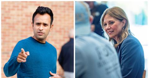 Vivek Ramaswamy and Amy Acton