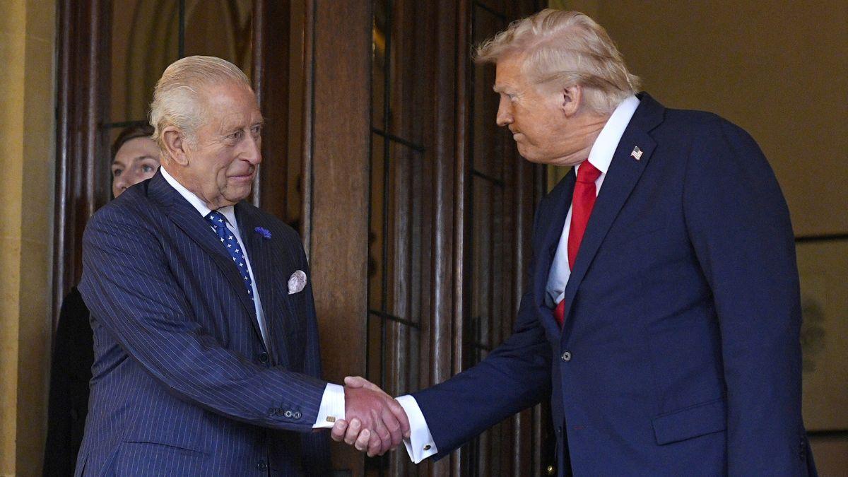 Photo of King Charles and Donald Trump