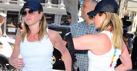 //jennifer aniston baby bump not pregnant nyc