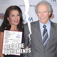 //clint eastwoods wife files for legal separation