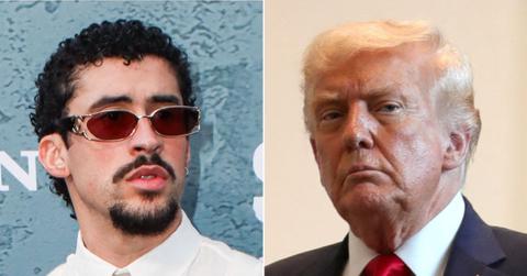 picture of Bad Bunny and Donald Trump