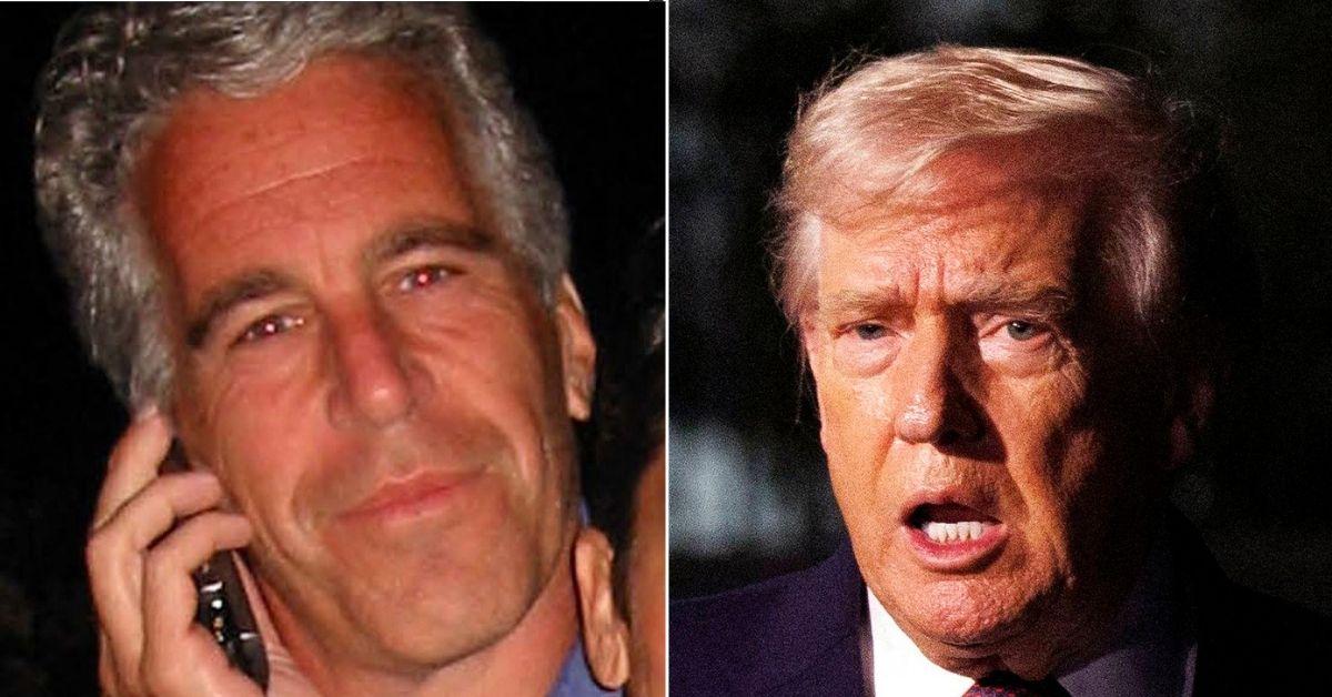 picture of Jeffrey Epstein and Donald Trump