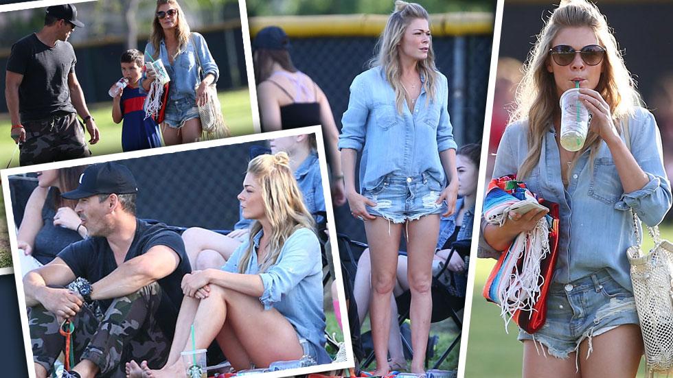 LeAnn Rimes & Eddie Cibrian At Stepson's Soccer Game