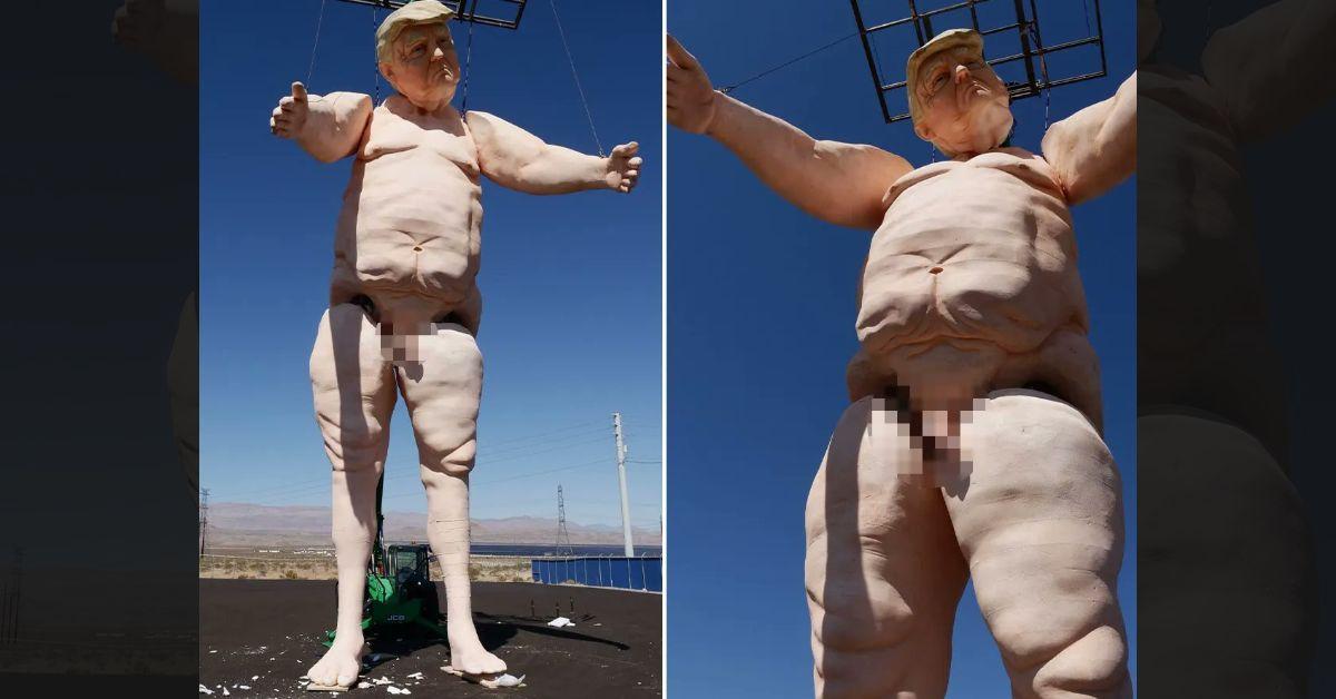 Trump's 43-Foot Naked Statue Sparks Outrage — Is He Ready to Sue?