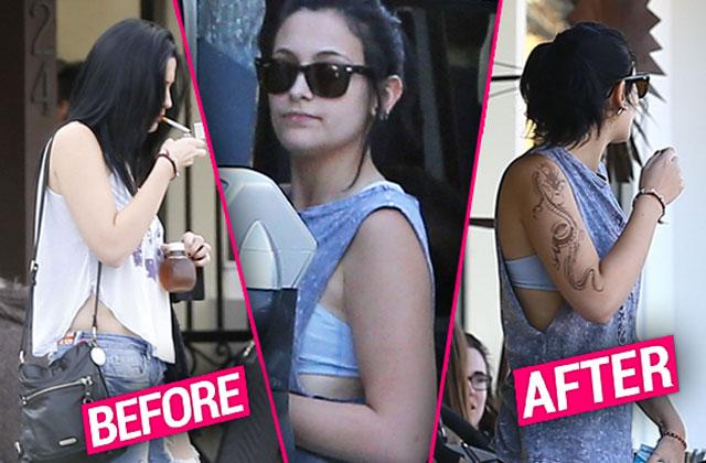 //paris jackson tattoo boyfriend breakup pp