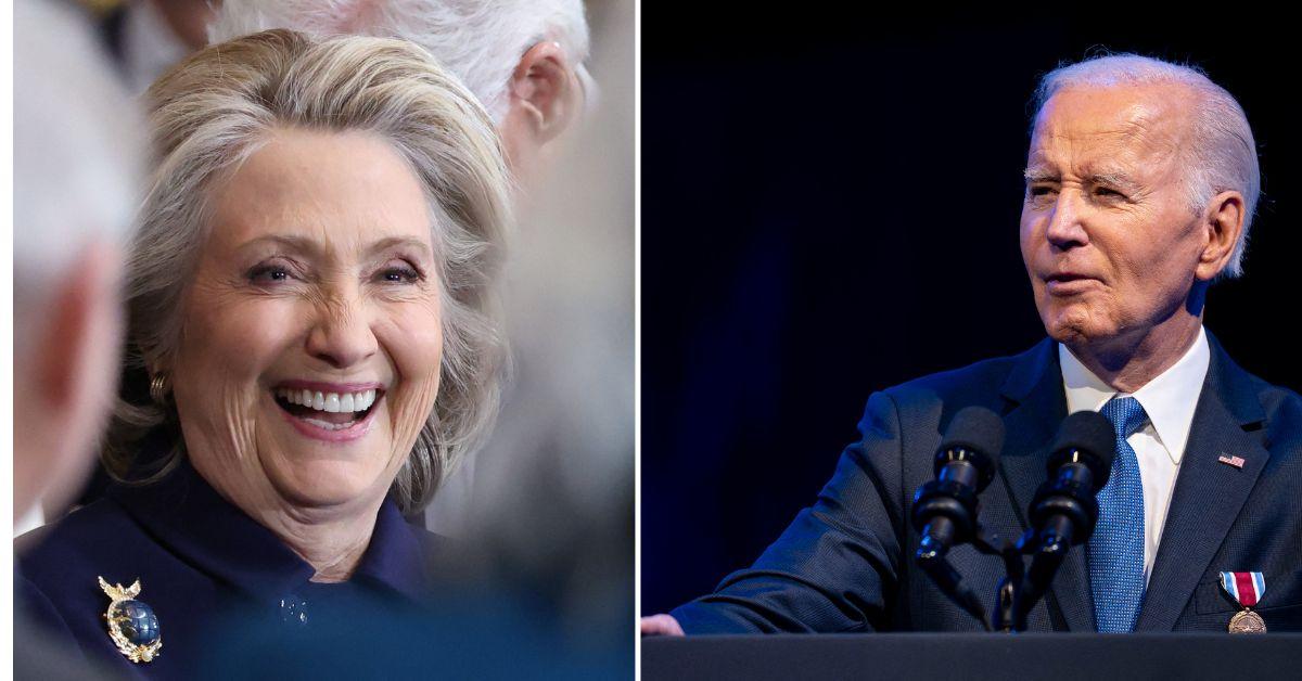 Composite photo of Hillary Clinton and Joe Biden