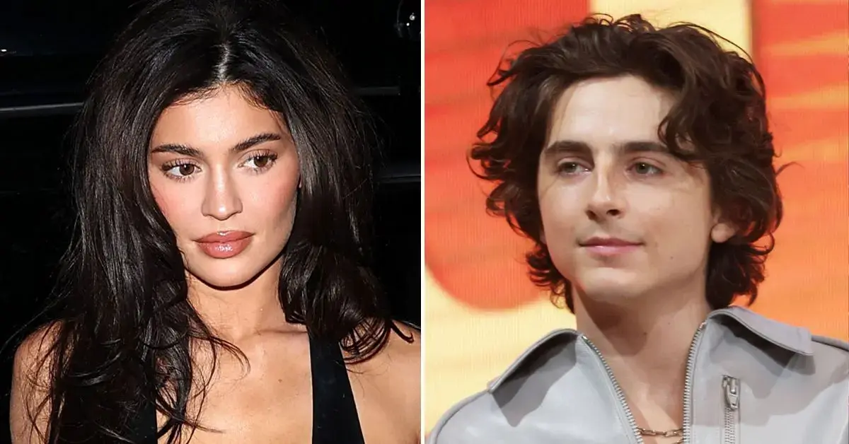 Composite image of Kylie Jenner and Timothee Chalamet