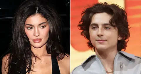Composite image of Kylie Jenner and Timothee Chalamet