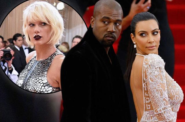 //kim kardashian taylor swift kanye west rap feud