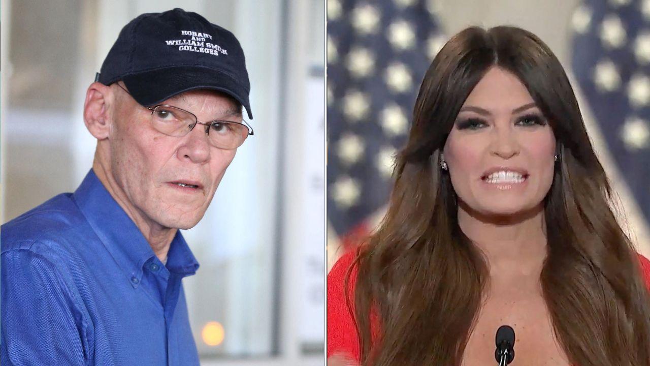 Photo of James Carville and Kimberly Guilfoyle