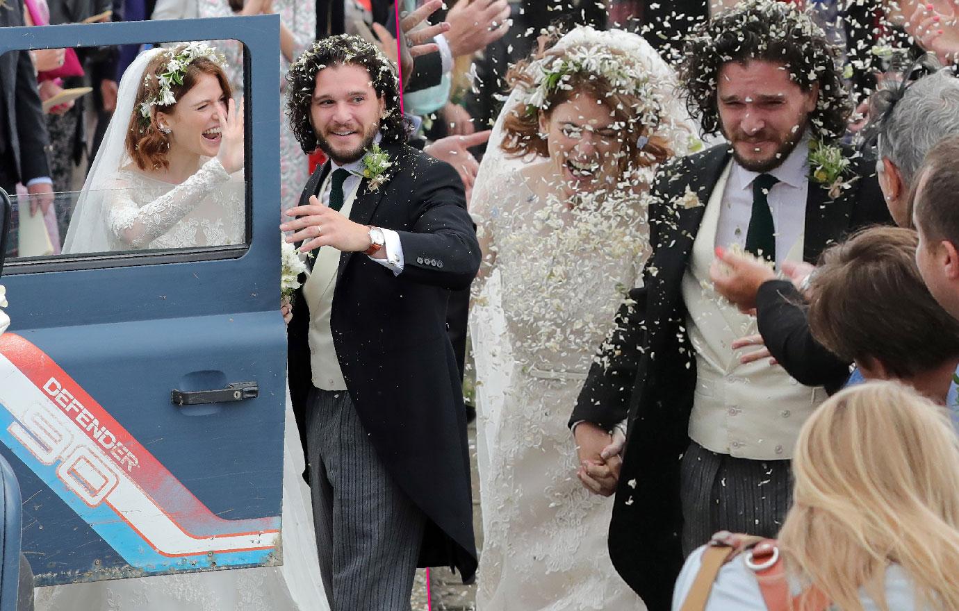 Kit Harington And Rose Leslie Marry In Scotland