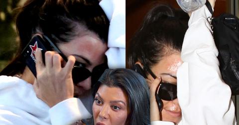 //kourtney kardashian face rash medispa pp