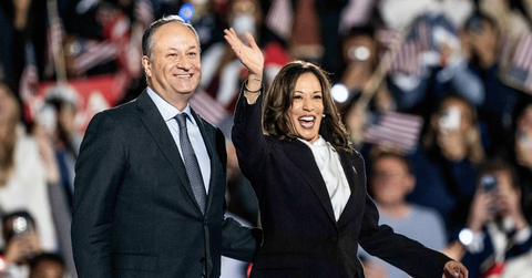 Photo of Kamala Harris and Doug Emhoff