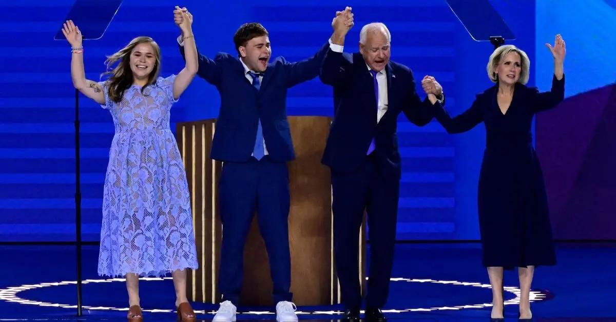 photo of Tim Walz family.