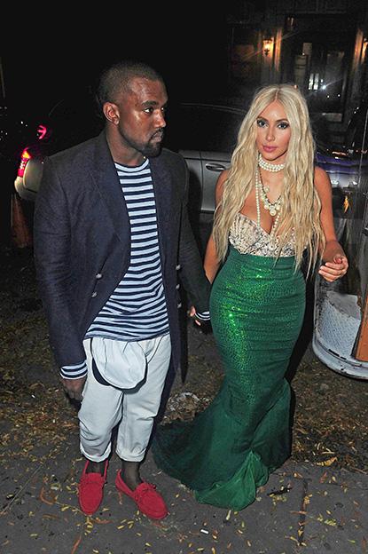 //kim kardashian mermaid kanye west halloween