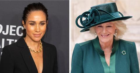 Photo of Queen Camiila and Meghan Markle