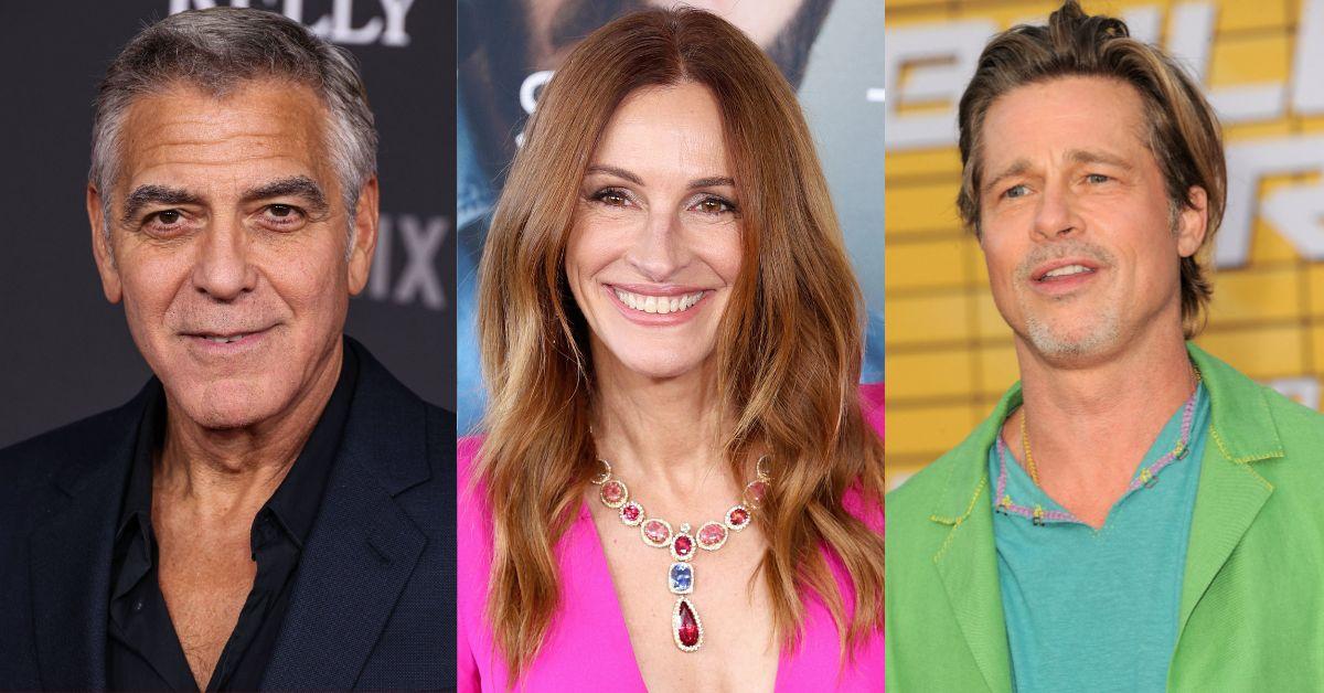 Photo of Julia Roberts, Brad Pitt and George Clooney