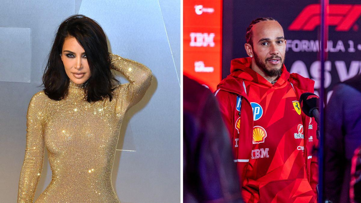 picture of Kim Kardashian and Lewis Hamilton