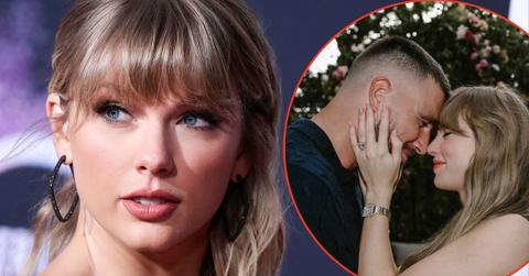 A photo of Taylor Swift and Travis Kelce