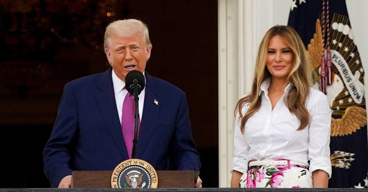 Photo of Donald and Melania Trump